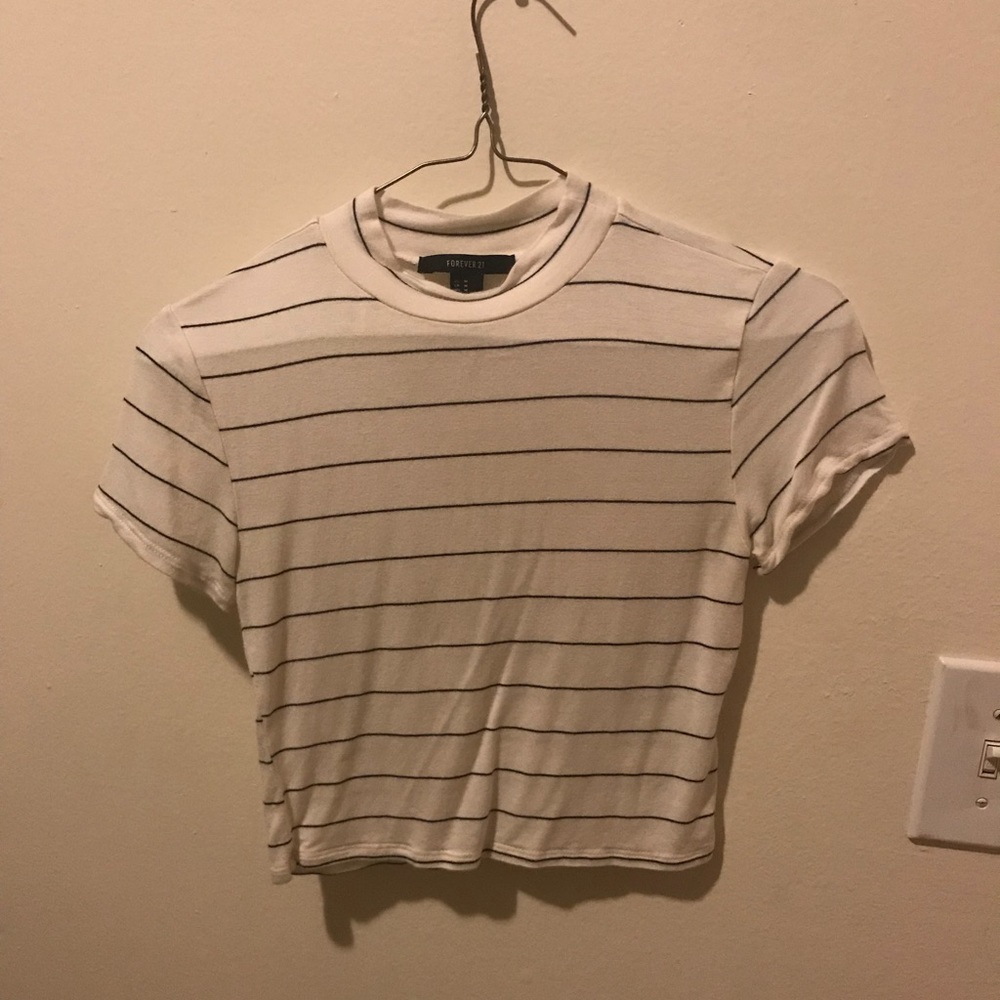 Striped crop top